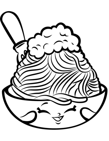 371x480 Netti Spaghetti Shopkin Coloring Page Free Printable Coloring Pages