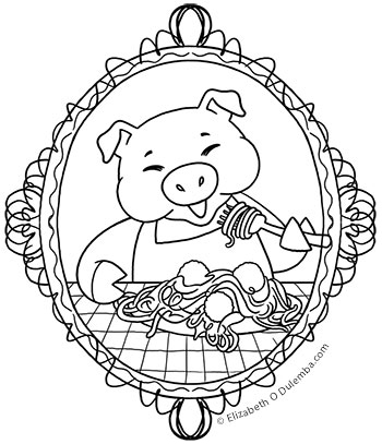 350x407 Dulemba Coloring Page Tuesday