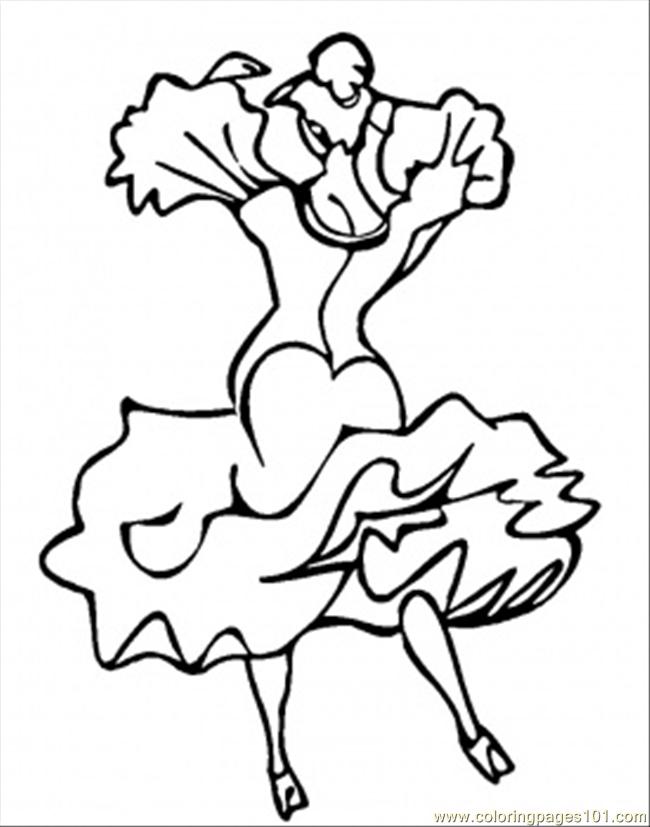 650x827 Dance Coloring Page