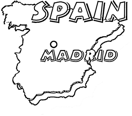 430x380 Click To See Printable Version Of Map Of Spain. Madrid Is