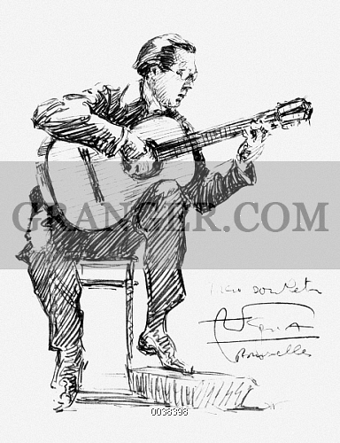 384x500 Image Of Andres Segovia (1893 1987).