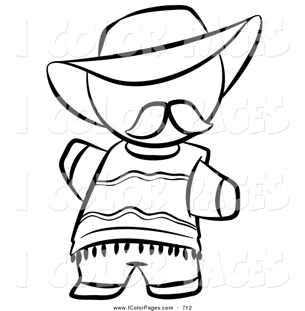 1024x1044 Vector Coloring Page Of A Black And White Outlined Human Factor