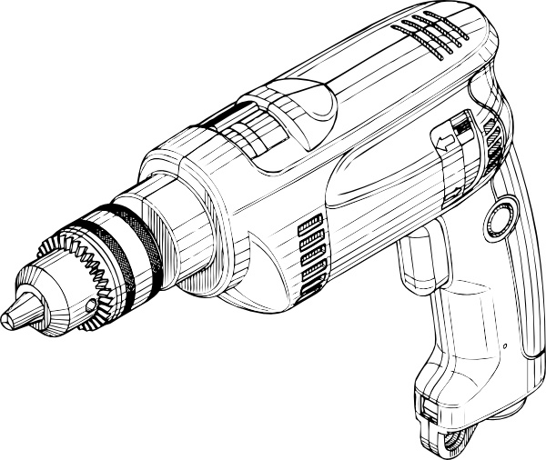 600x506 Electric Drill Clip Art Free Vector In Open Office Drawing Svg