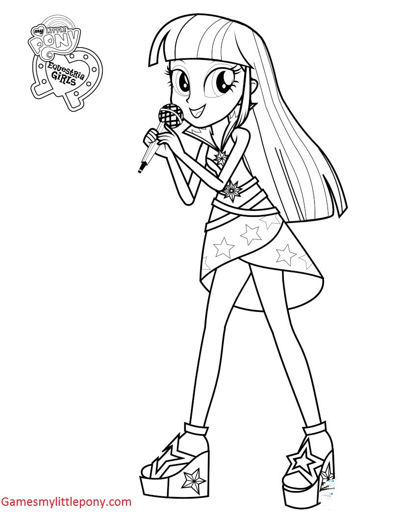 820x1060 My Little Pony Twilight Sparkle Singer Coloring Page