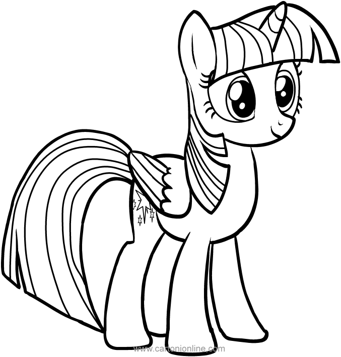 677x709 Twilight Sparkle Of My Little Pony Coloring Pages