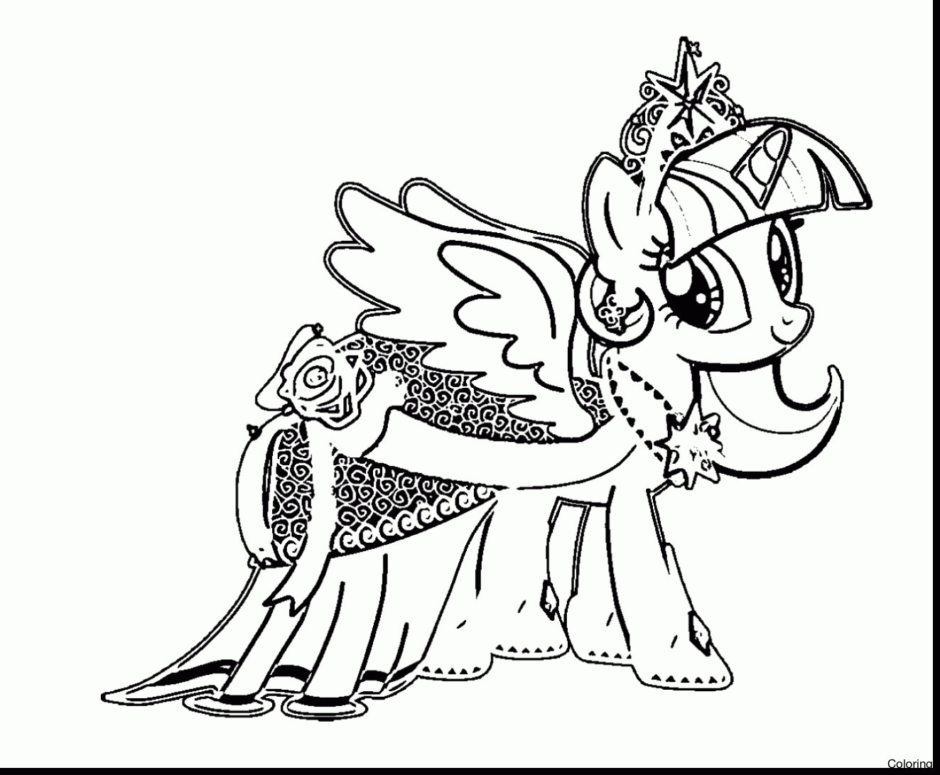 1323x1091 Excellent Princess Twilight Sparkle Coloring Pages With Page