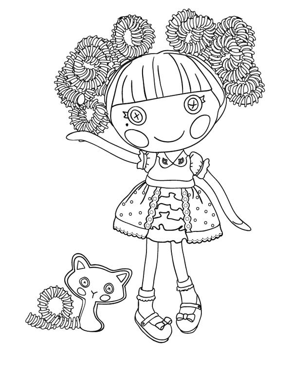 600x776 Jewel Sparkles From Lalaloopsy Coloring Page Color Luna