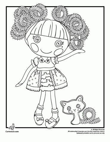 369x478 Silly Hair Jewel Sparkles Lalaloopsy Coloring Page Printable