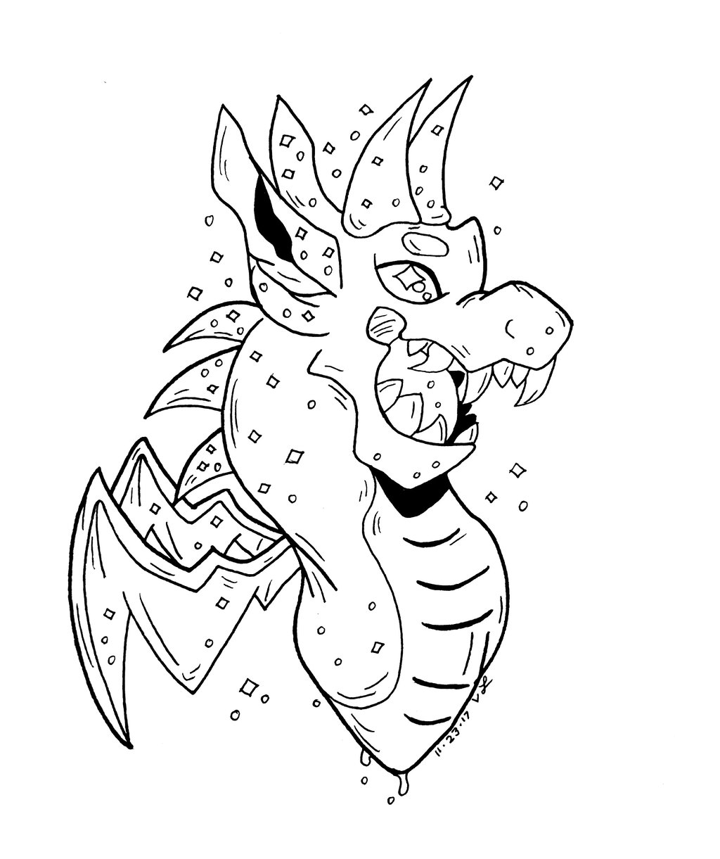 1024x1221 Sparkles The Space Dragon By Crimsonscreations