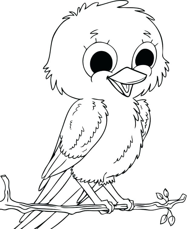 618x757 Free Printable Bird Coloring Pages Baby Sparrow Birds Colori