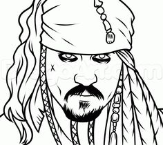 236x210 How To Draw Jack Sparrow Easy Step 4 Drawing Jack