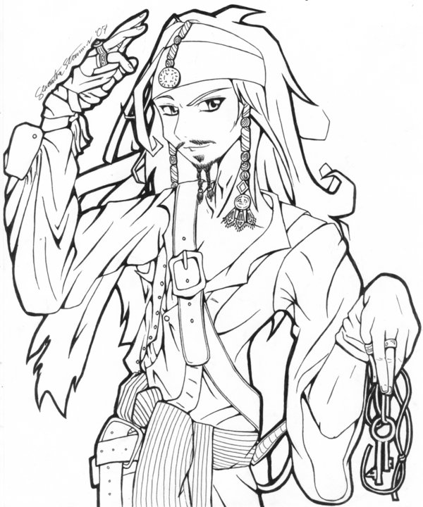 600x720 Capitan Jack Sparrow By Aiya Chan