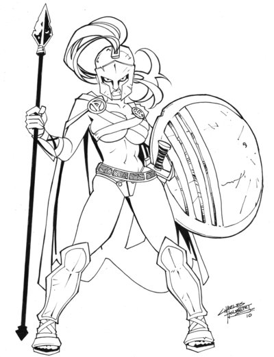 400x521 She Spartan On Pulpgirls