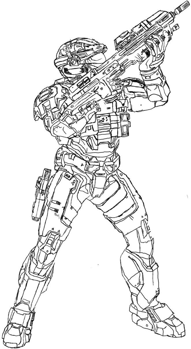 662x1205 Halo Reach Spartan By Dewd2009
