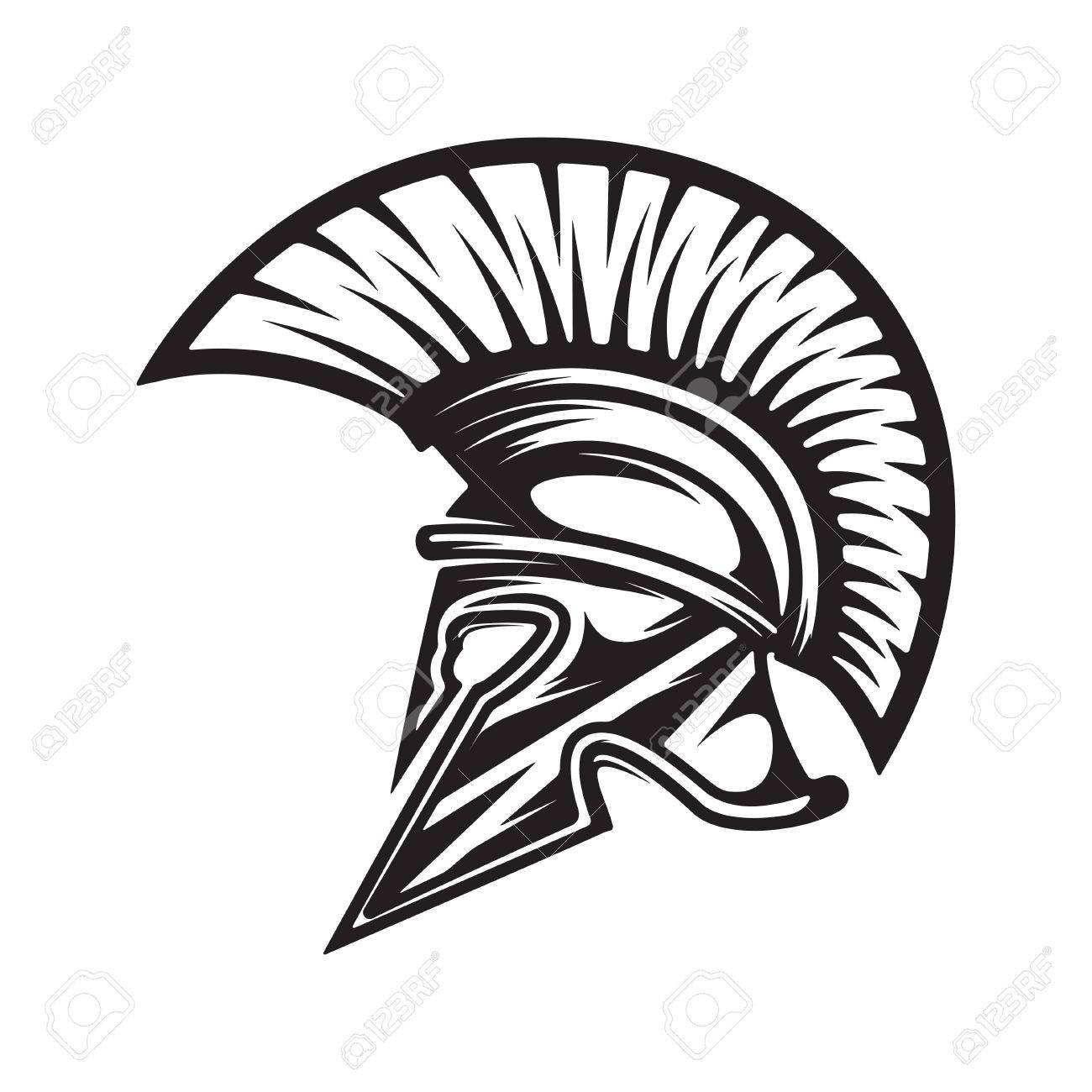 1300x1300 Spartan Helmet. Military Emblem. Design Element For Logo, Label