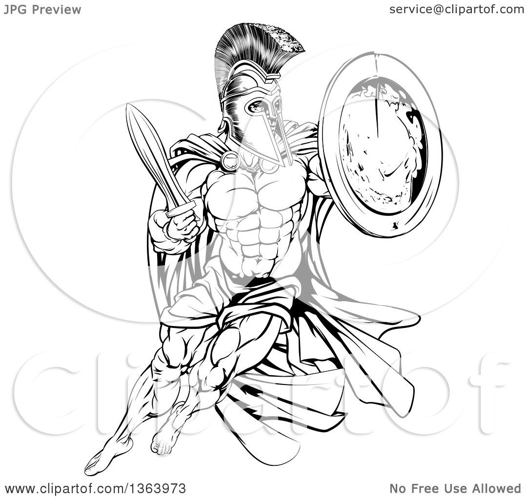 Spartan Warrior Drawing at GetDrawings | Free download