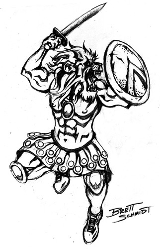 322x500 Demon Pack Presents Lion Spartan Warrior