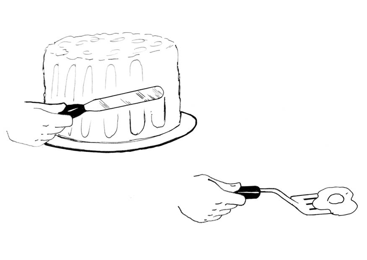 750x531 Coloring Page Spatula