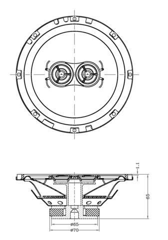 337x480 6.5 Inch Standard Series Dash Speaker Retrosound