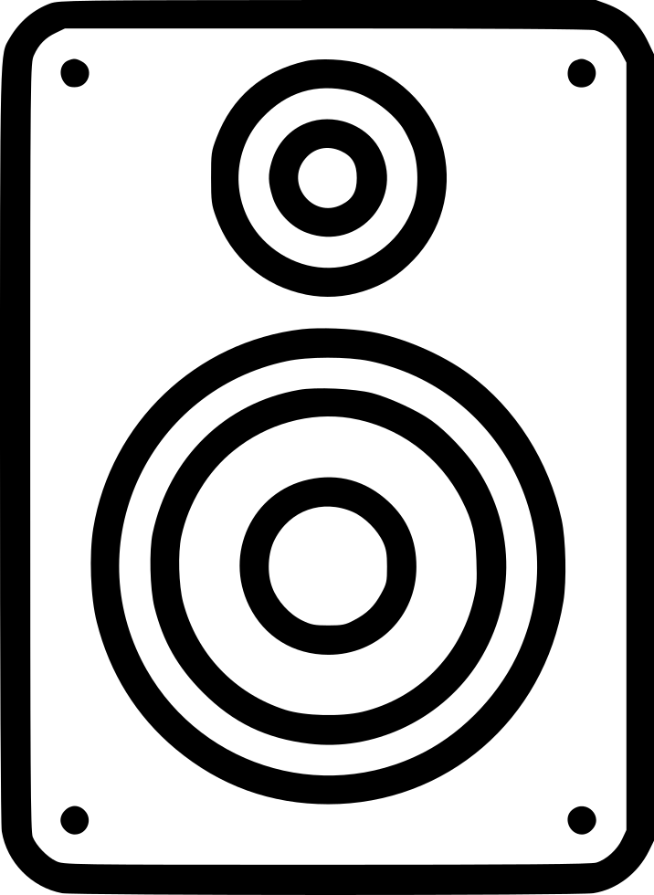 716x980 Audio Speaker Monitor Bass Music Sound Svg Png Icon Free Download