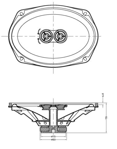 378x480 6x9 Inch 2 Way Standard Series Replacement Speakers Retrosound