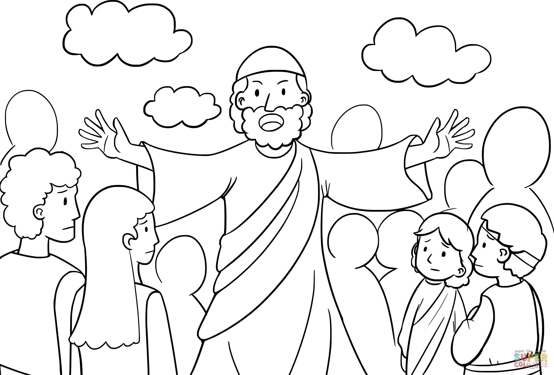 1920x1299 Moses Speaking To The Israelites Coloring Page Free Printable