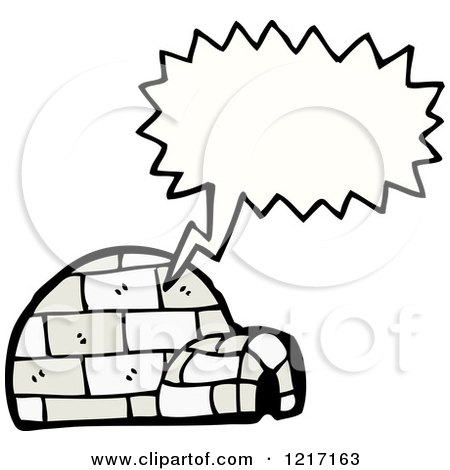 450x470 Cartoon Of A Speaking Igloo