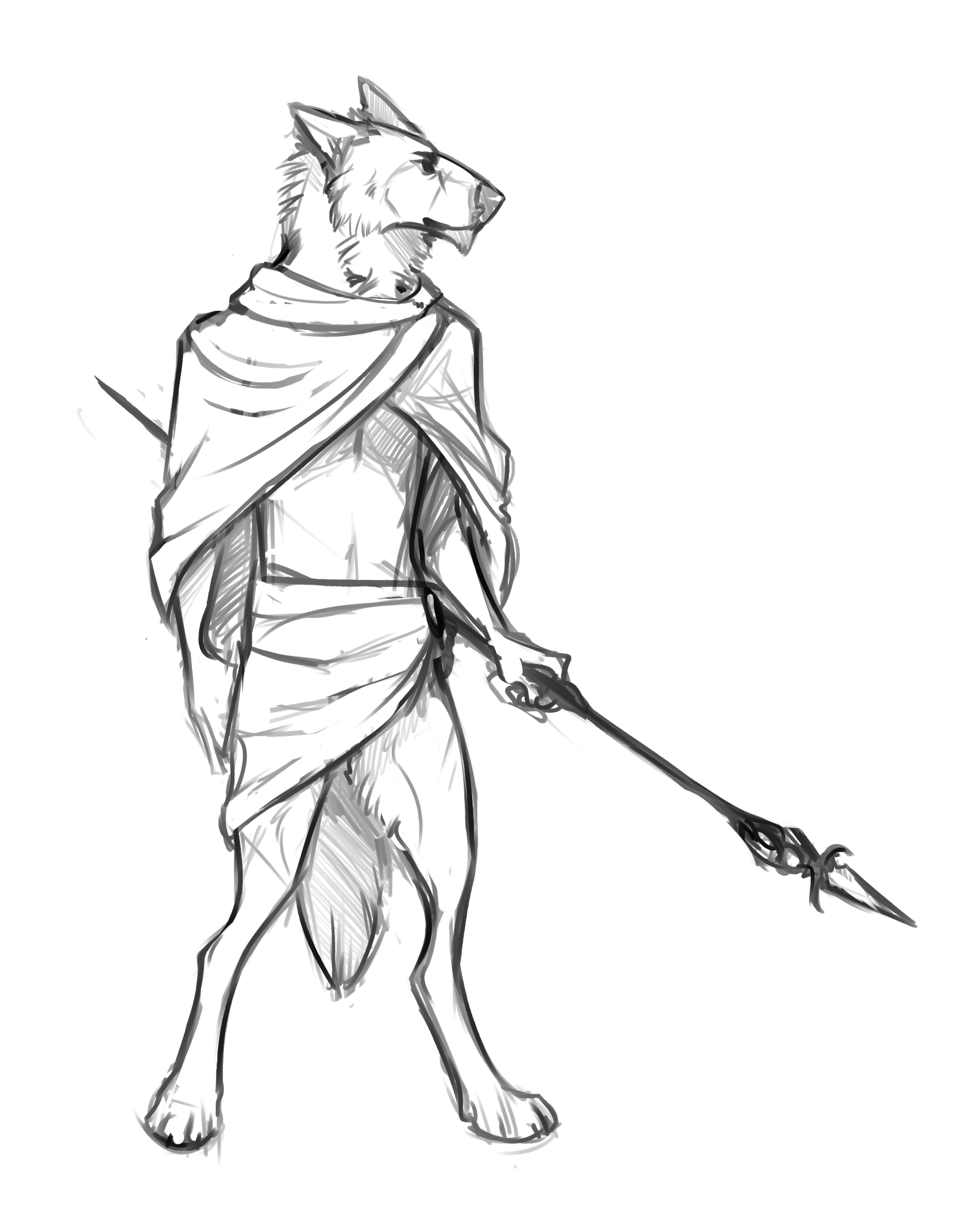 1781x2223 Spear Wielder Weasyl