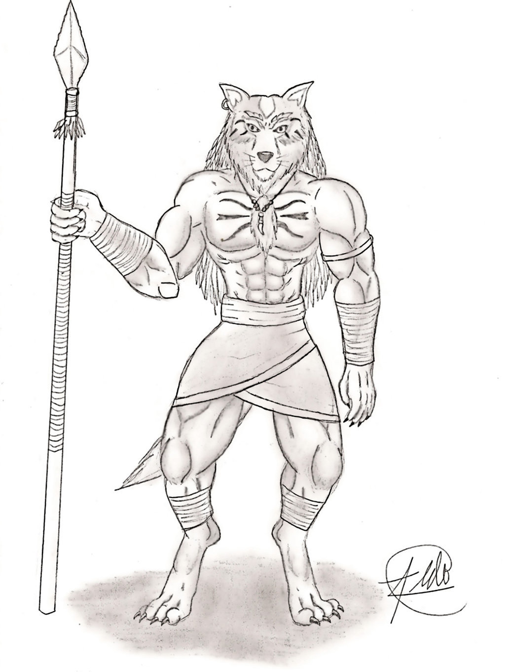 1024x1362 Werewolf Spear By Symbolhero