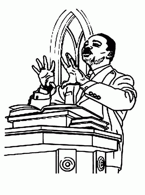 600x808 Martin Luther King Coloring Pages Free 408050