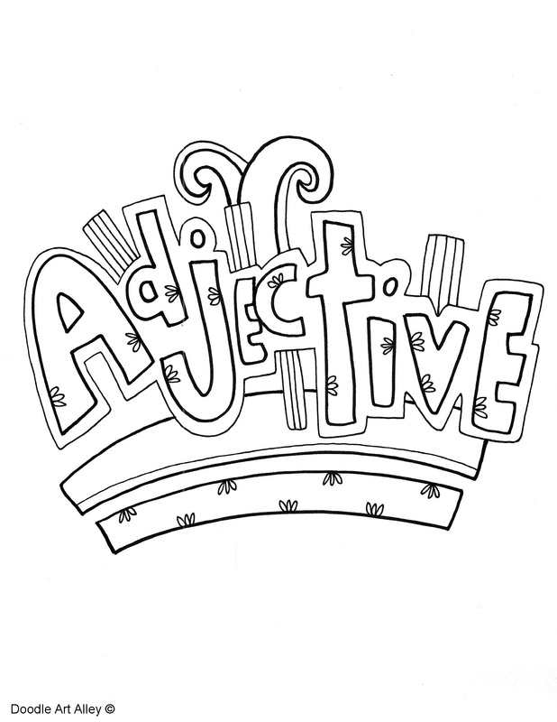 618x800 Parts Of Speech Coloring Pages