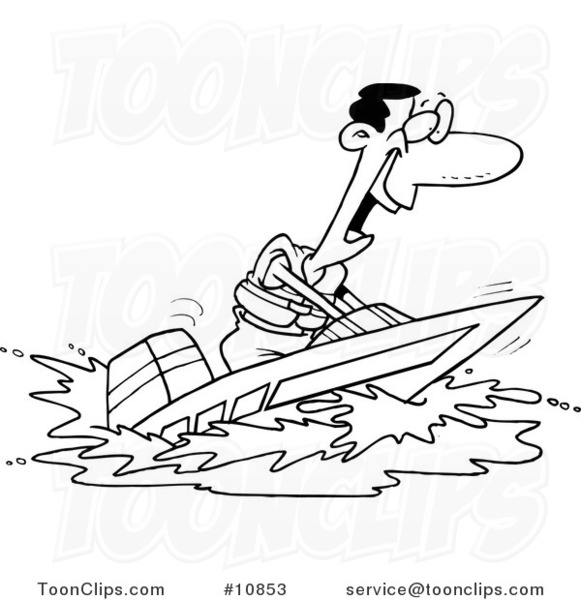 581x600 Cartoon Black And White Line Drawing Of A Black Guy On A Speed