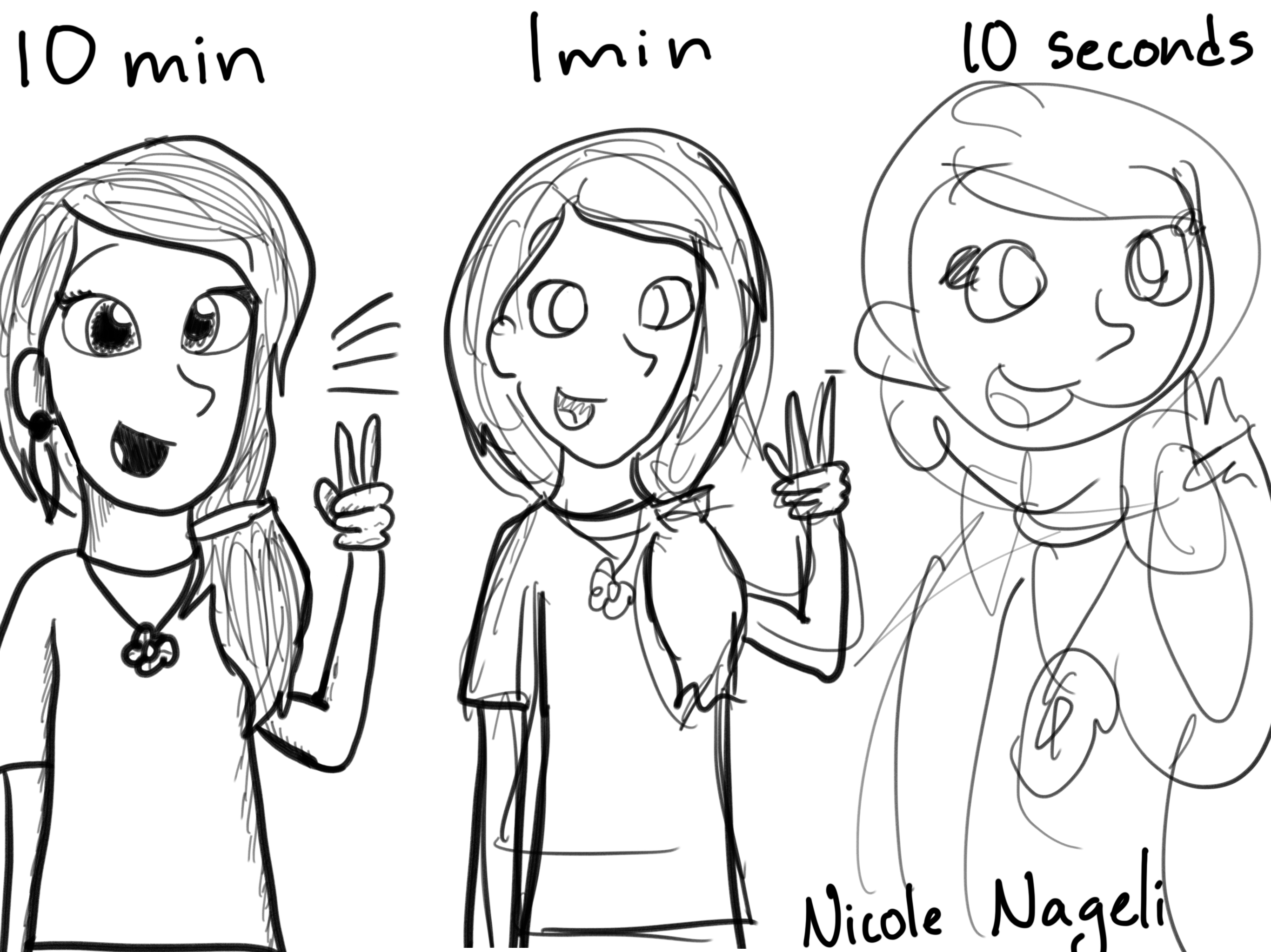 2732x2048 Speed Drawing Challenge! N3cartoons Nicole Nageli