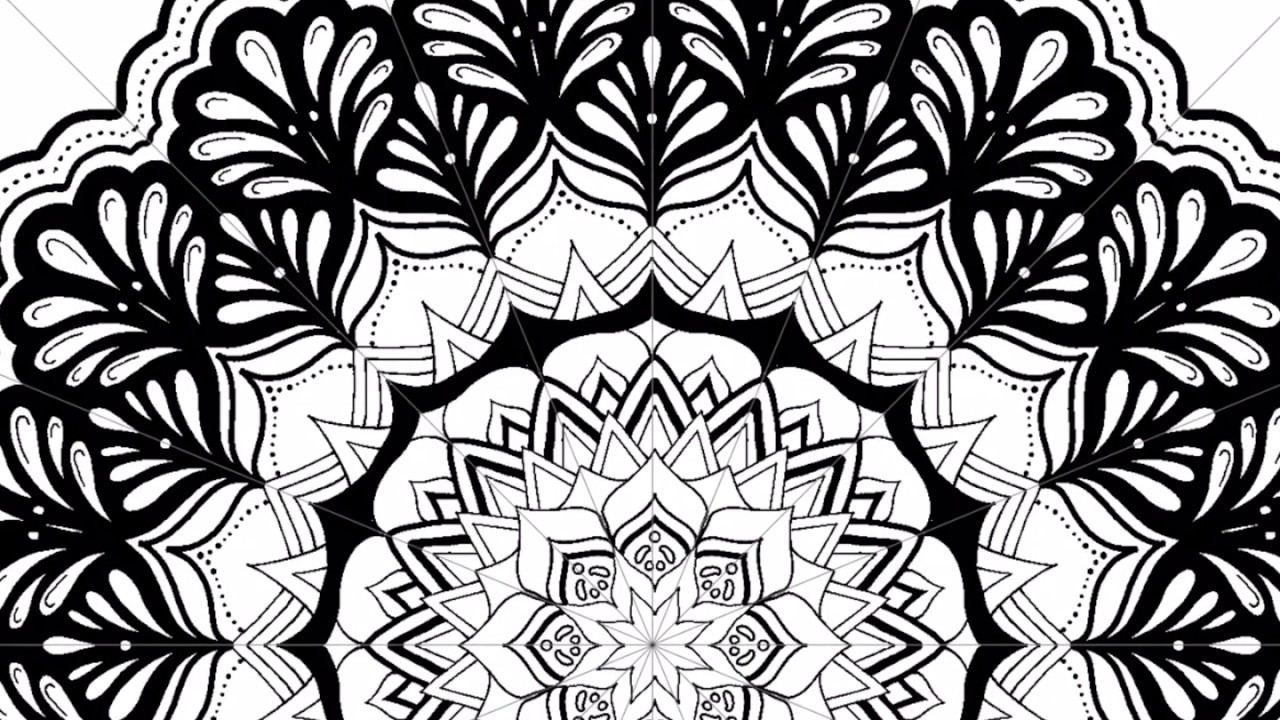 1280x720 Speed Drawing Of Mandala In Amaziograph App On The Ipad