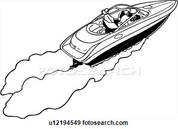 350x253 Fast Boat Clipart
