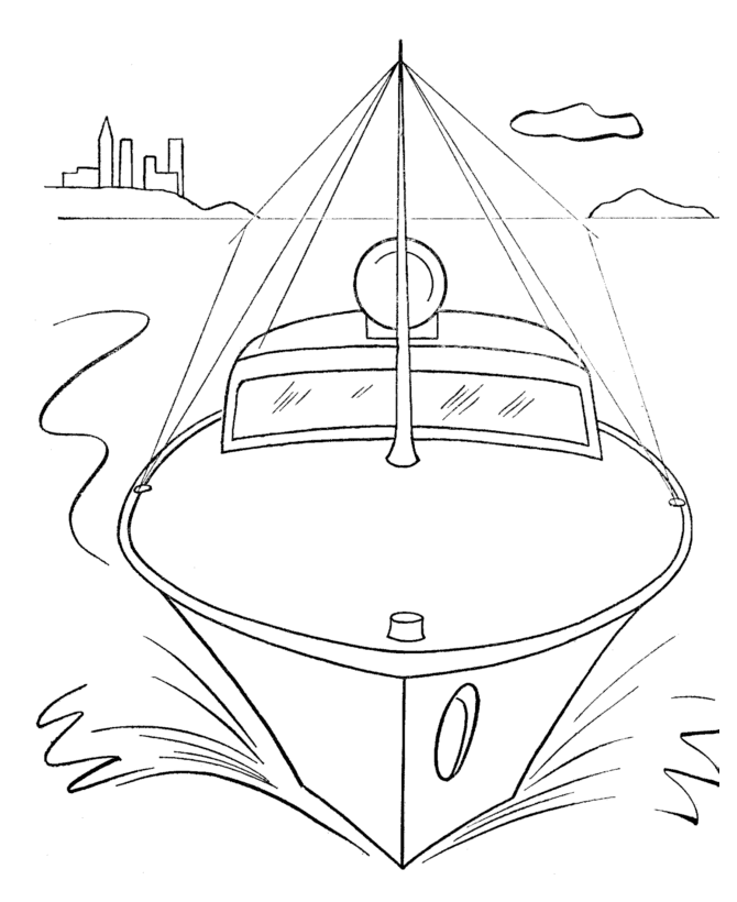 670x820 Speed Boat Coloring Pages Many Interesting Cliparts