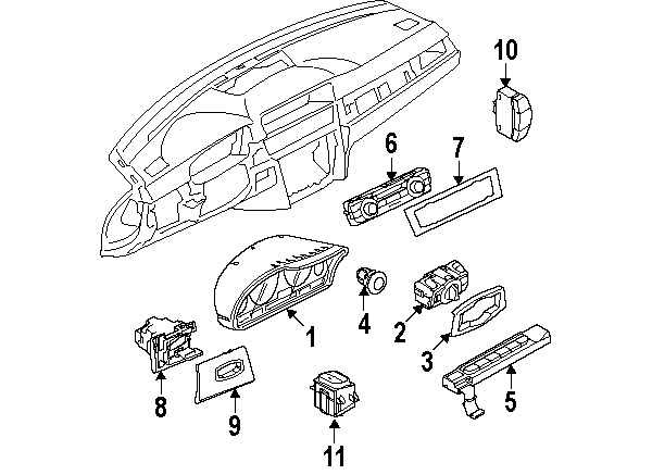 600x437 Bmw 328 330 X1 Instrument Cluster Speedometer 62109166858