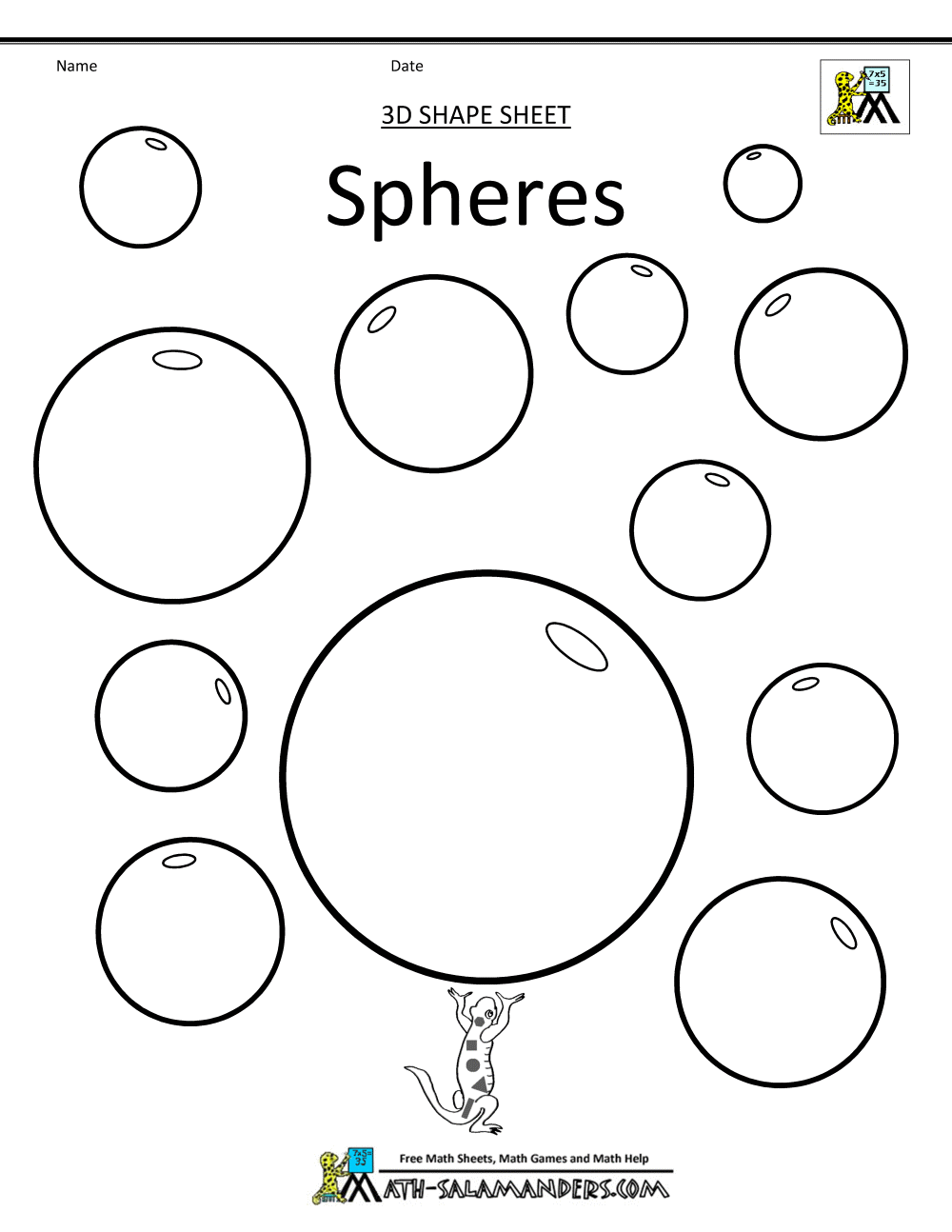 1000x1294 Sphere Coloring Pages