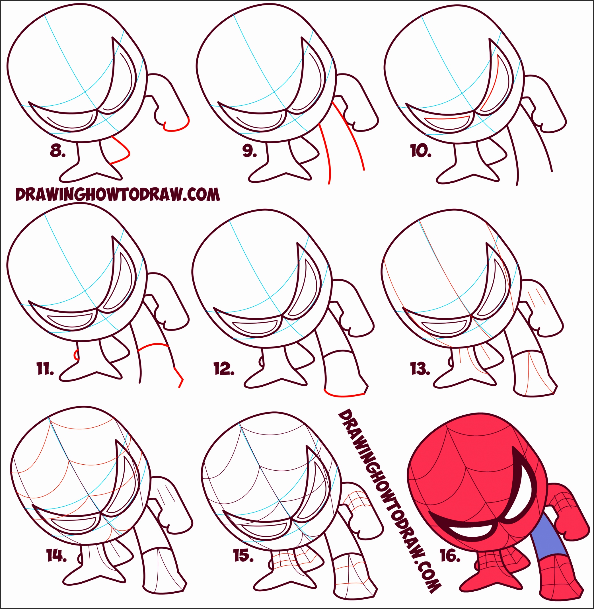 2087x2139 Easy Spiderman Drawings Sdodm Fresh How To Draw A Spider Man