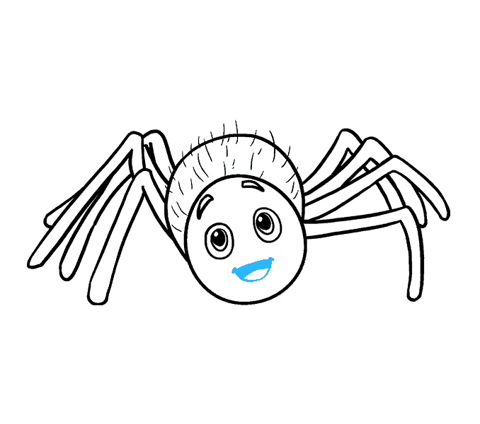 678x600 How To Draw A Cartoon Spider In A Few Easy Steps Easy Drawing Guides