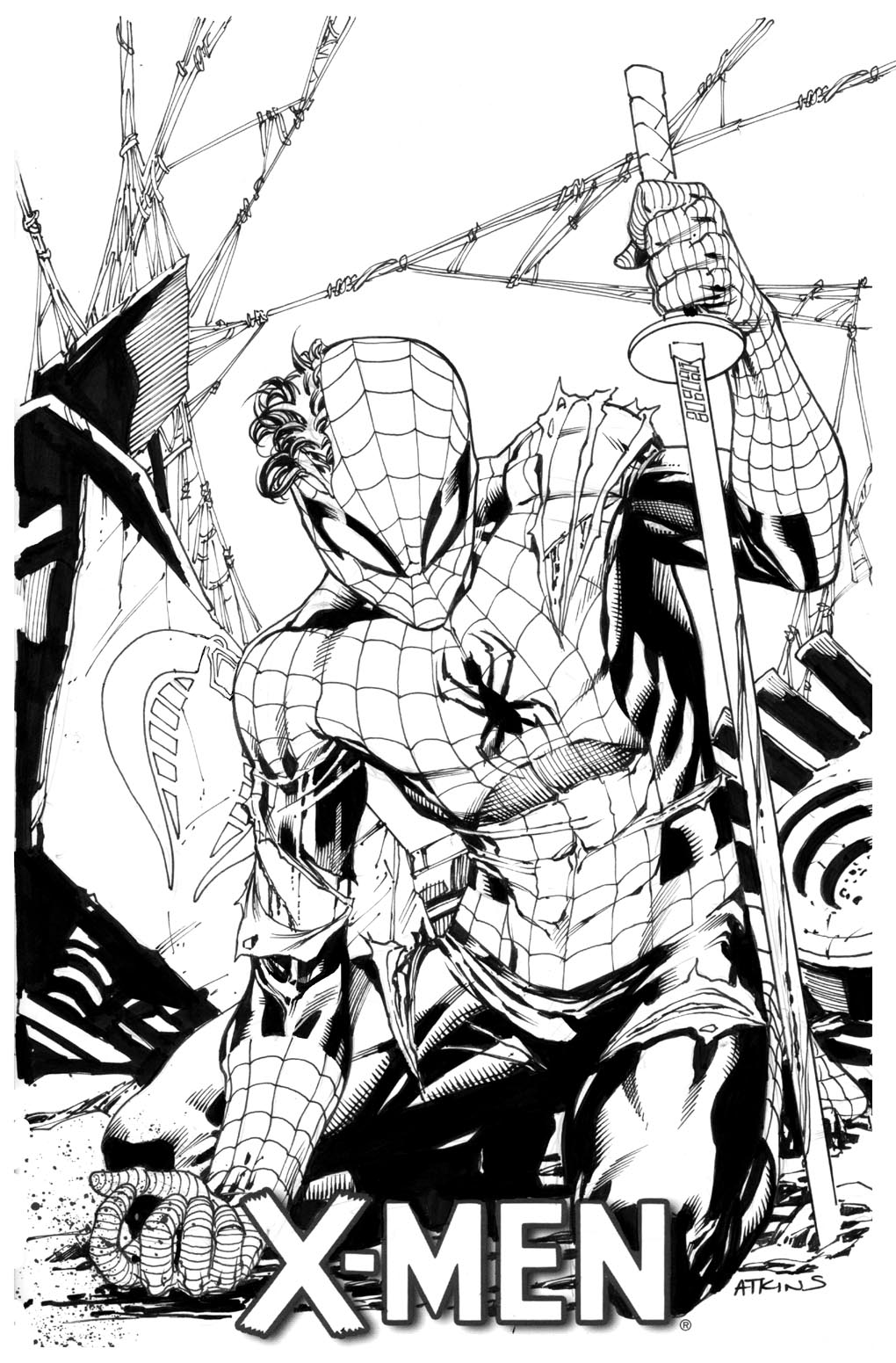 1020x1551 Spider Man 8th Grade Robert Atkins Art