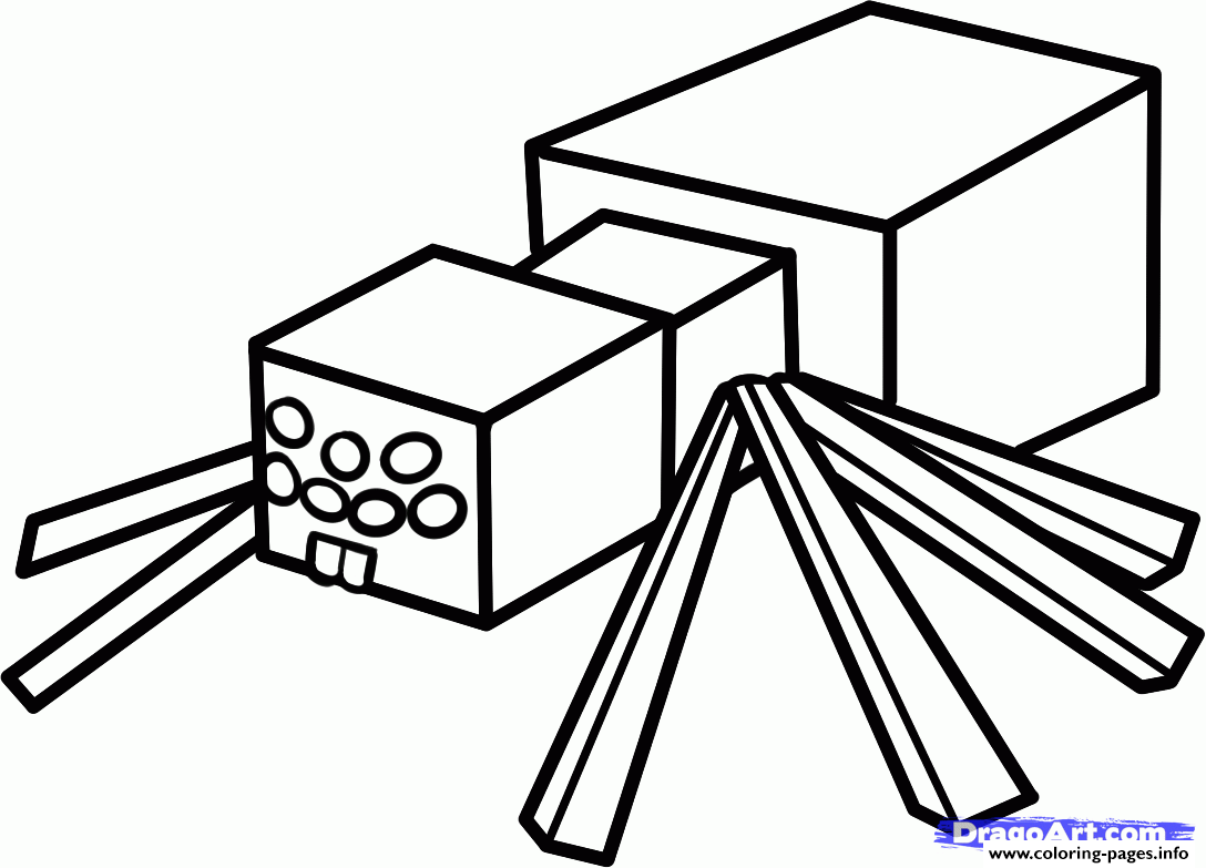 1088x783 Minecraft Coloring Kids Spider Coloring Pages Printable