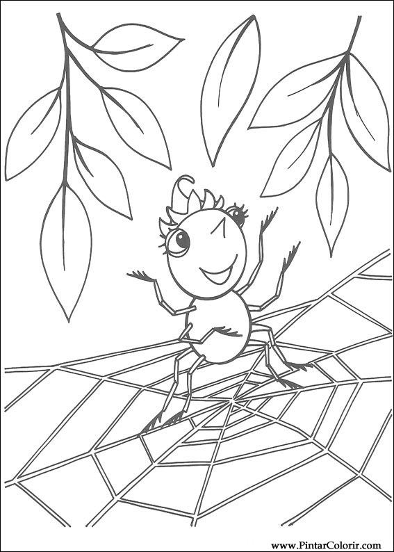567x794 Drawings To Paint Amp Colour Miss Spider