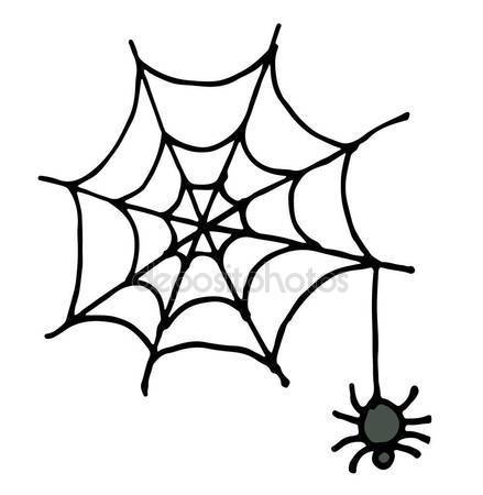 439x450 Vector Sketch. Spider Stock Vector Marinka