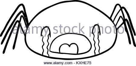 450x219 Cartoon Halloween Spider Crying Stock Vector Art Amp Illustration