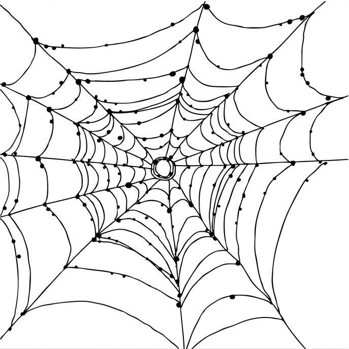 687x687 Coloring Pages Luxury Spider Web Coloring Pages Drawing A Free