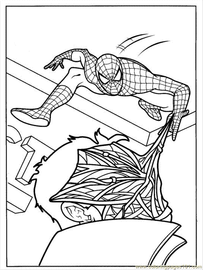 650x863 Spiderman 3 006 Coloring Page