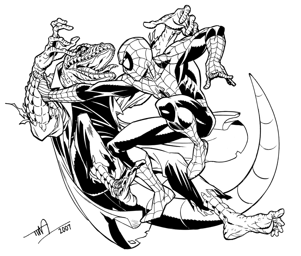 959x816 Lizard Vs. Spider Man By Timlevins