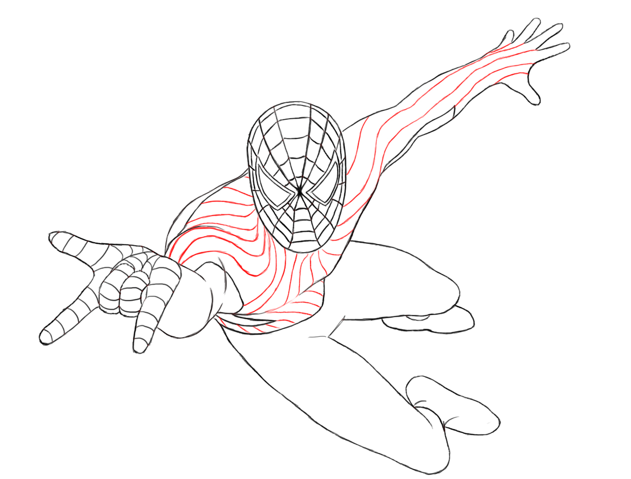 1280x973 How To Draw Spiderman
