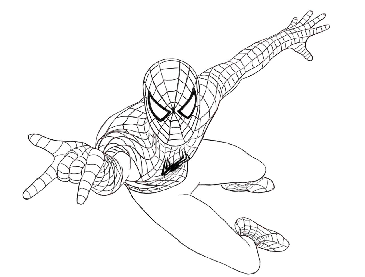 1280x973 How To Draw Spiderman Spiderman, Drawings And Drawing Ideas